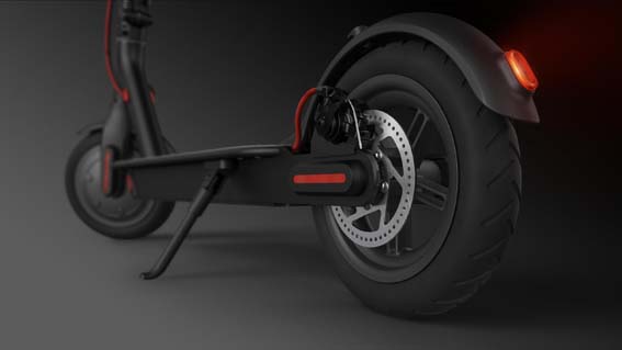 Electric scooter tire size